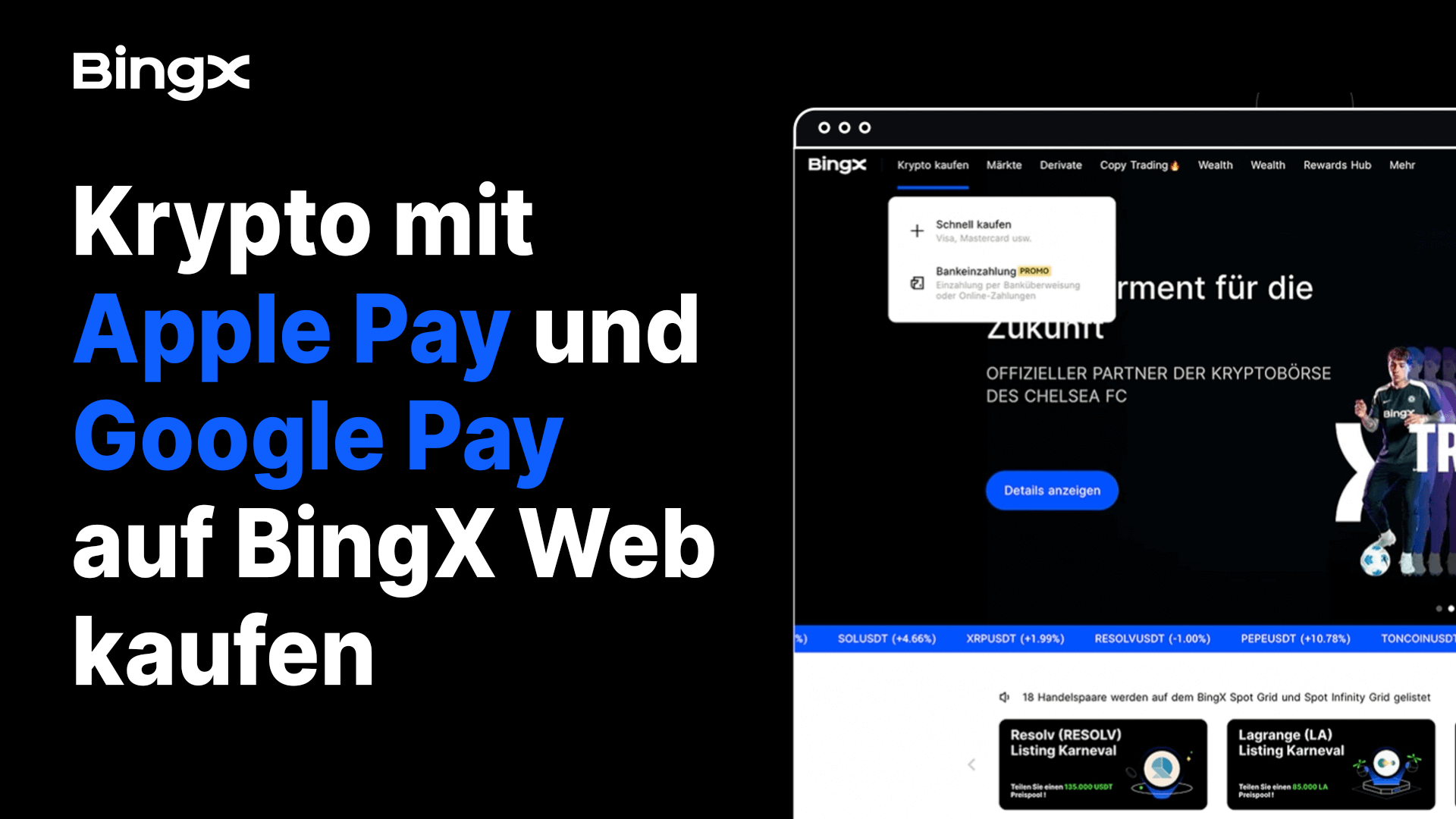 XRP mit Apple Pay oder Google Pay kaufen