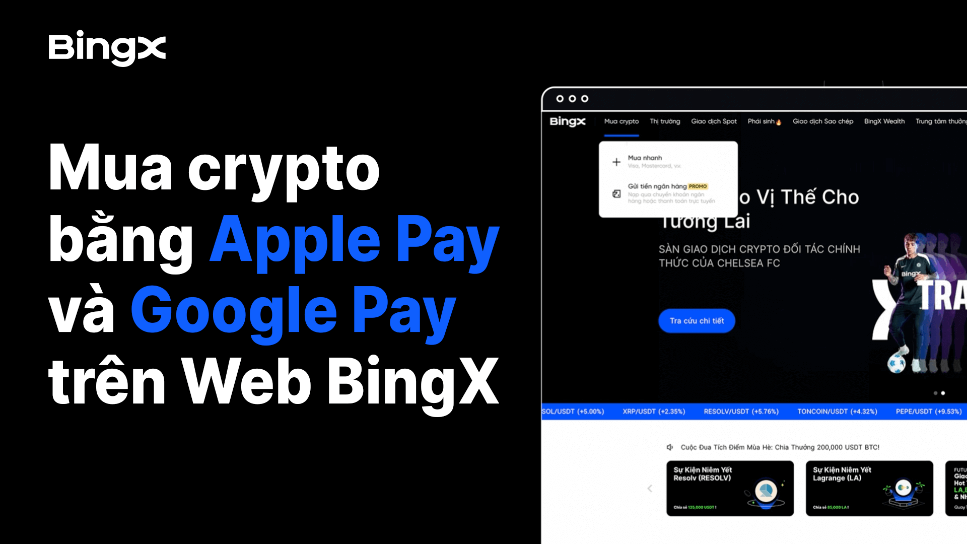 Mua Plasma bằng Apple Pay hoặc Google Pay