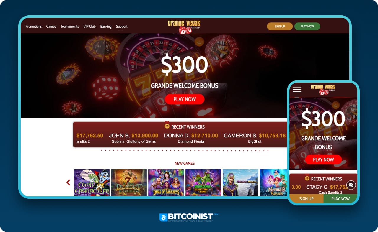 Grande Vegas Online Gambling Platform