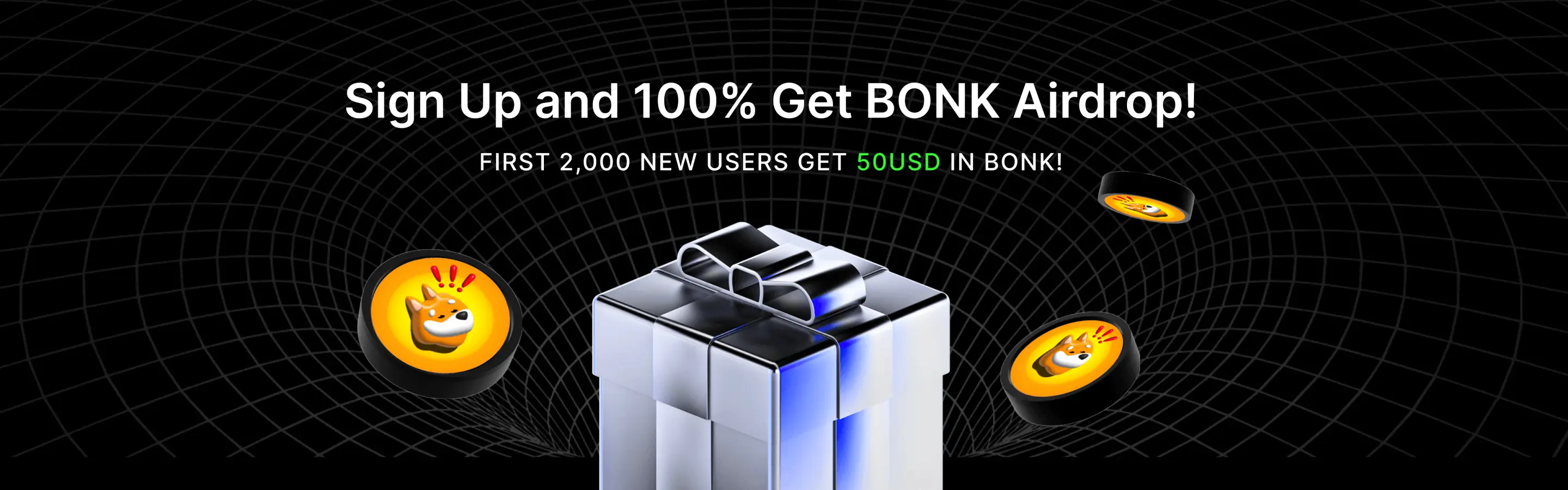 Sign up to Get $BONK airdrop
