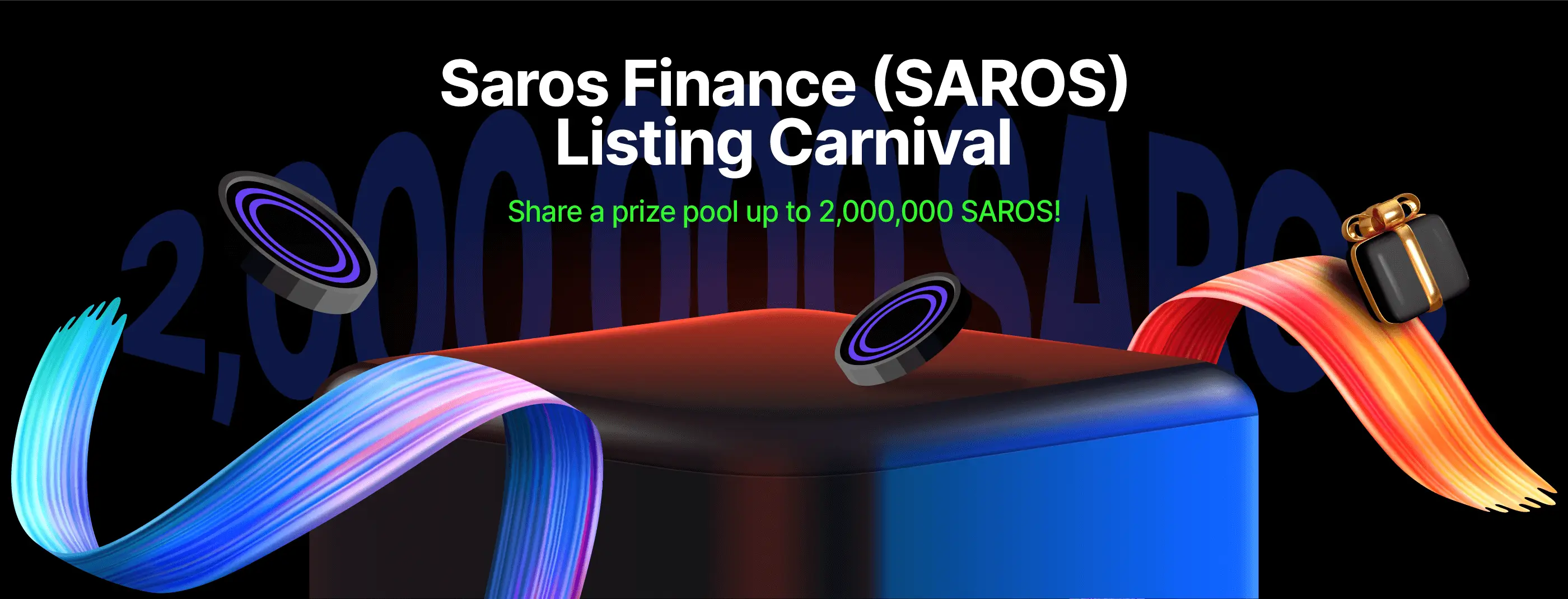 Saros Finance (SAROS) Listing Carnival