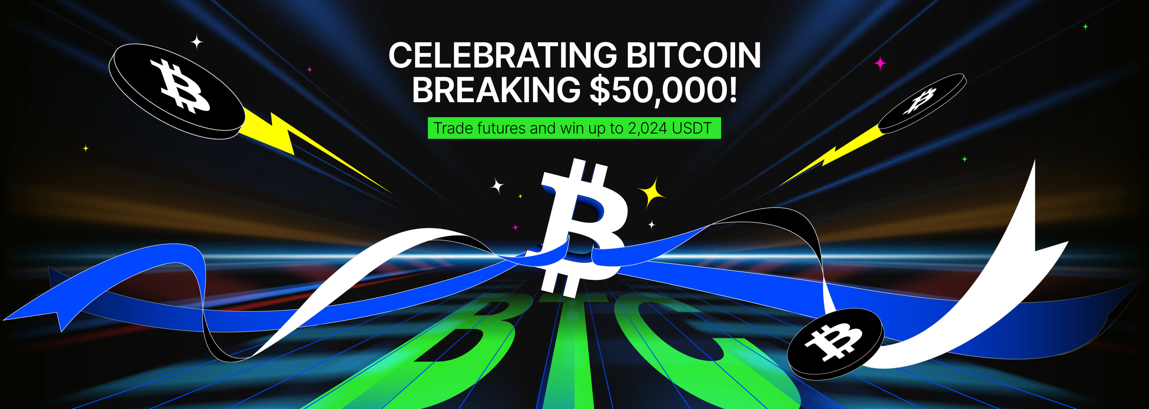 Celebrating Bitcoin breaking $50,000!