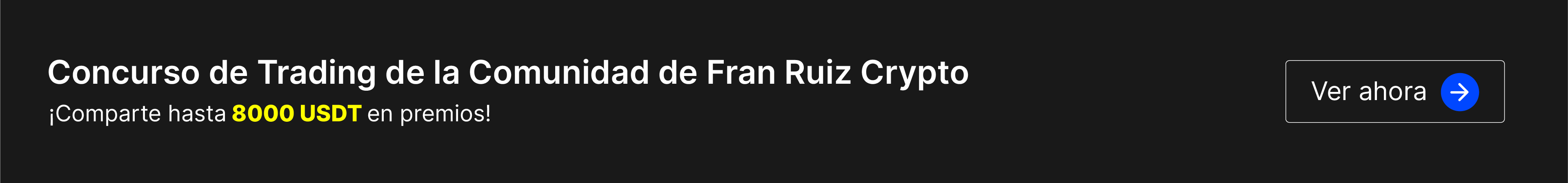 Gana hasta 200USDT con Fran Ruiz
