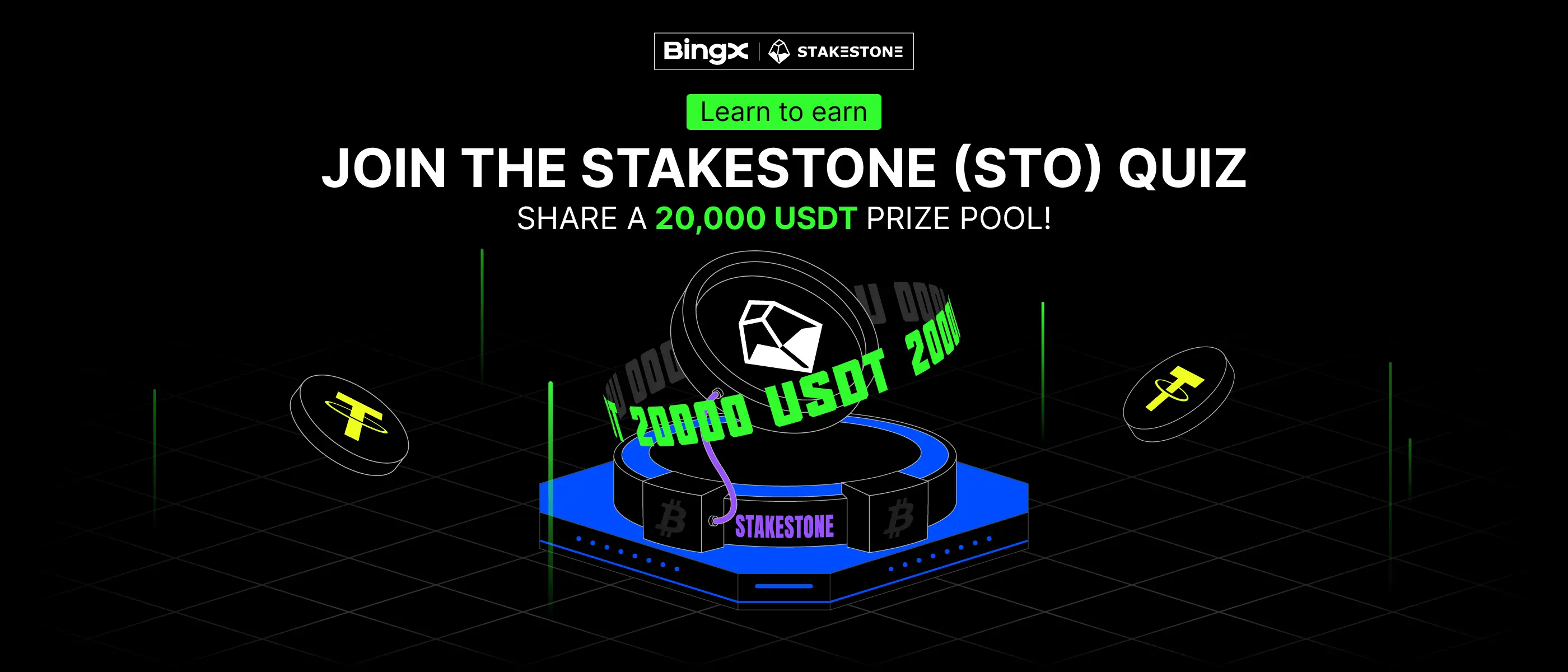 Join the StakeStone (STO) Quiz, Share a 20,000 USDT Prize Pool!