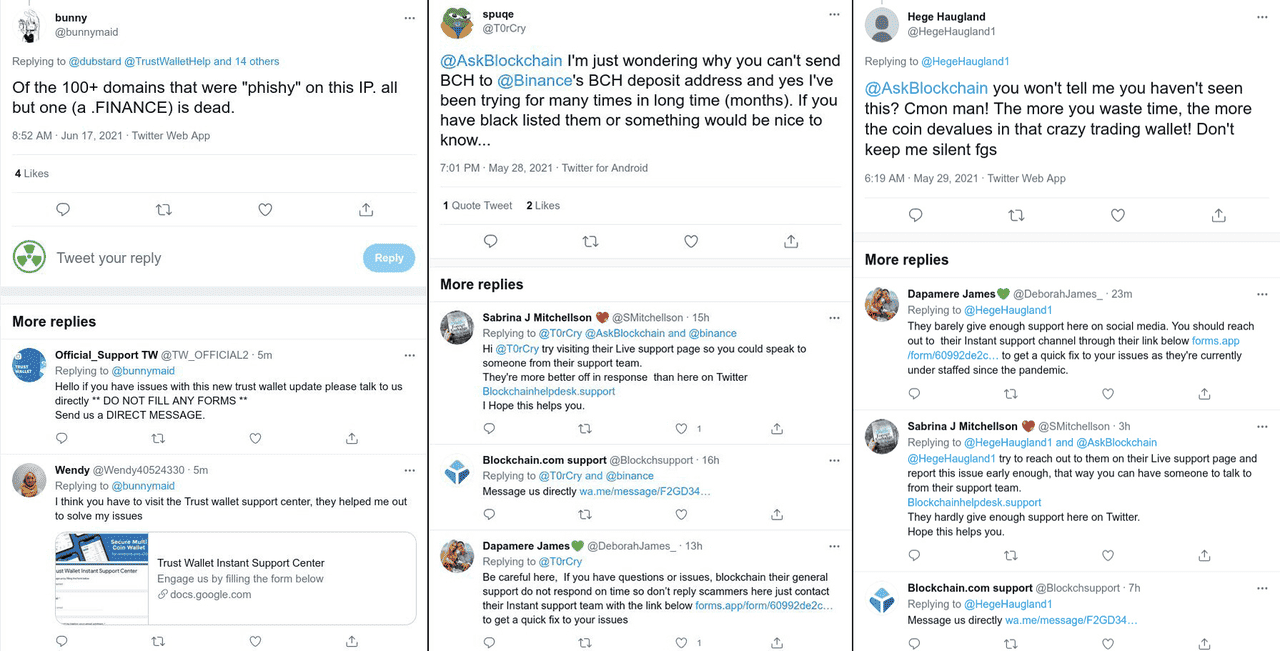 Ví dụ về lừa đảo phishing Twitter/X