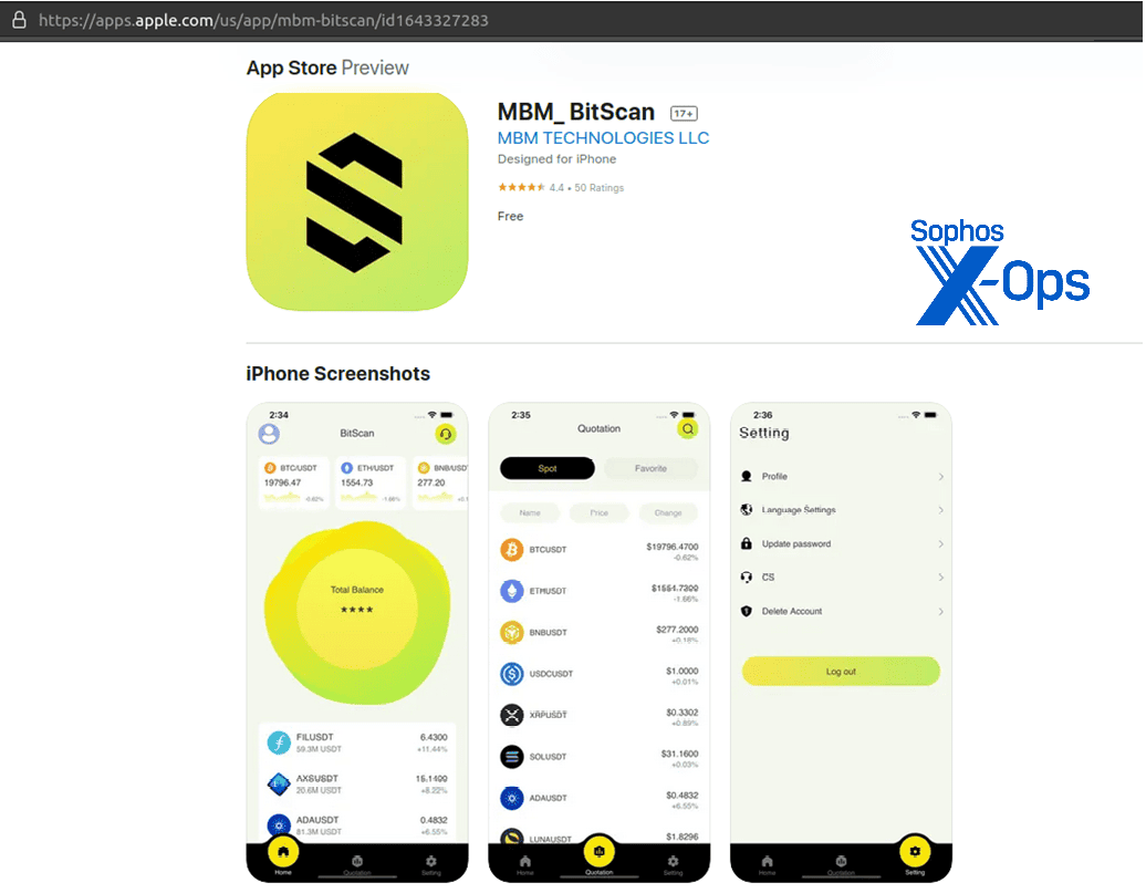 Danh sách ứng dụng crypto giả trên app store