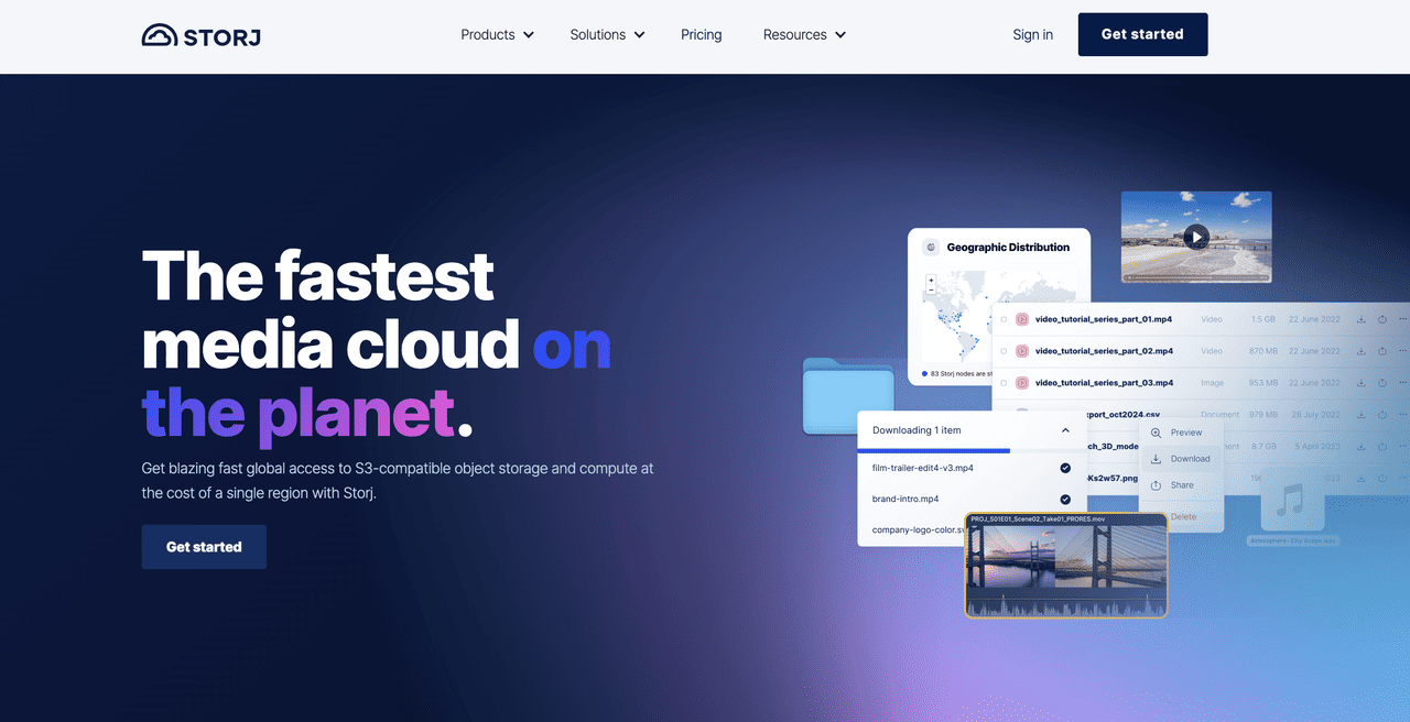 Storj (STORJ) - Enterprise-Grade Decentralized Cloud Storage