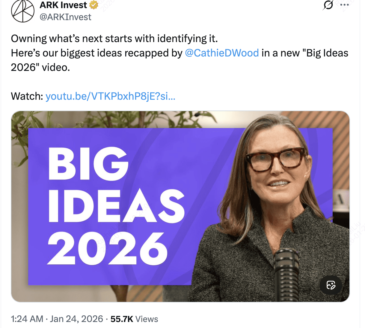 ARK Invest von Cathie Wood prognostiziert Krypto-Marktkapitalisierung von  28 Billionen Dollar bis 2030 im Bericht „Big I