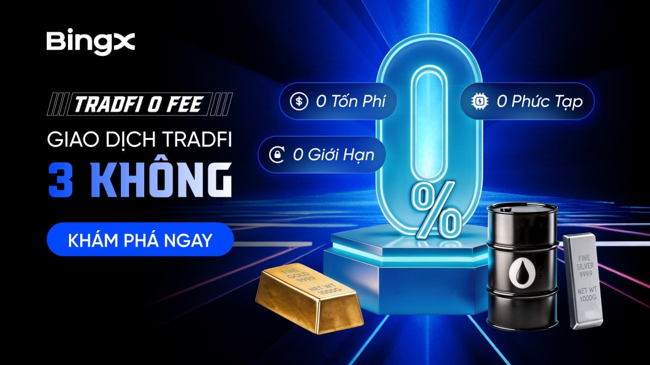 BingX TradFi - Lần Đầu Tiên BingX Áp Dụng 0 Phí Toàn Cặp TradFi